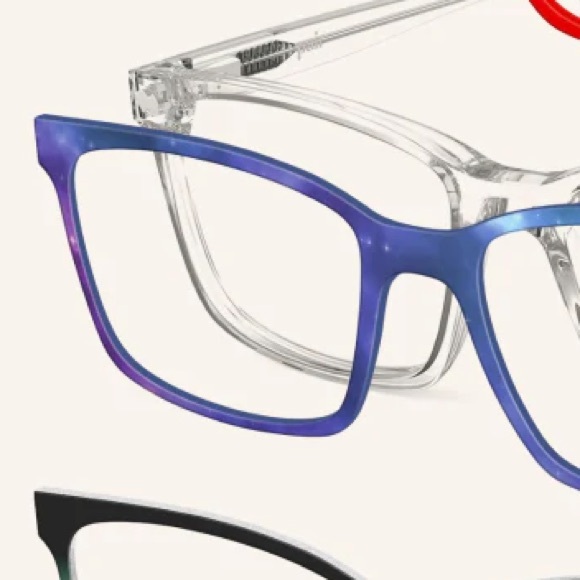 Pair Eyewear Toppers for The Finley Frame – Navy & Ombre Gray (Set of 2) - Picture 3 of 7